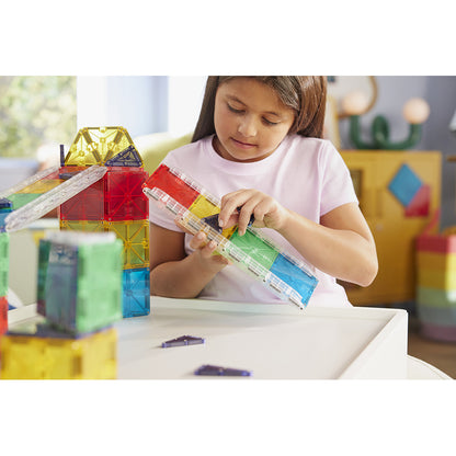 Magna-Tiles Magnetic Building Set, Rail Racer - Pieces