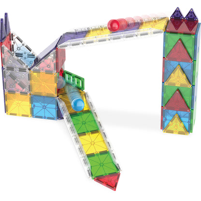 Magna-Tiles Magnetic Building Set, Rail Racer - Pieces