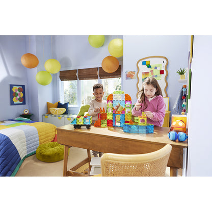Magna-Tiles Magnetic Building Set, City Center - 110 Pieces