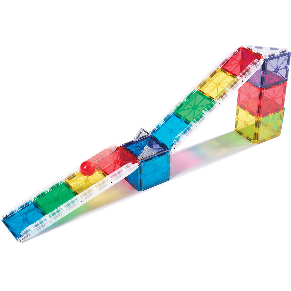 Magna-Tiles Magnetic Building Set, Marble Run - 33 Pieces