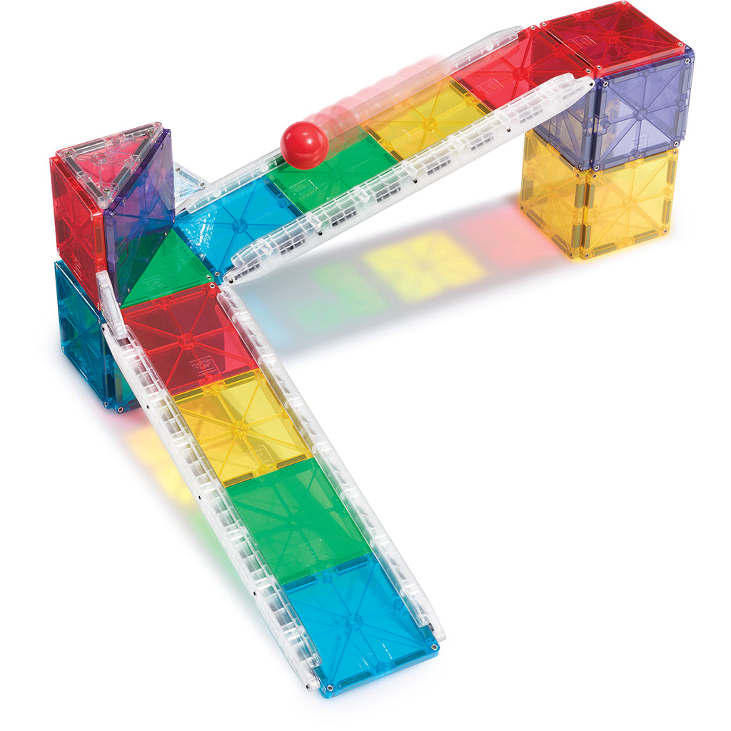 Magna-Tiles Magnetic Building Set, Marble Run - 33 Pieces