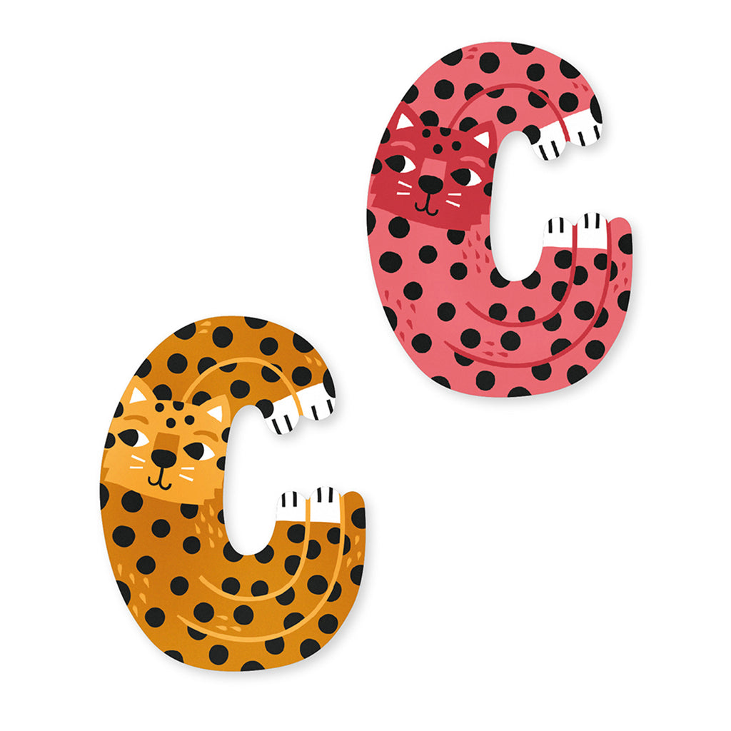 Vilac Animal Alphabet Letters, Design by Michelle Carlslund – A–Z