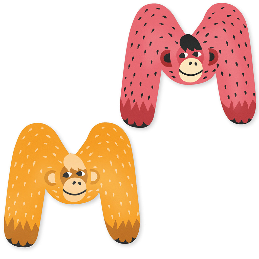 Vilac Animal Alphabet Letters, Design by Michelle Carlslund – A–Z