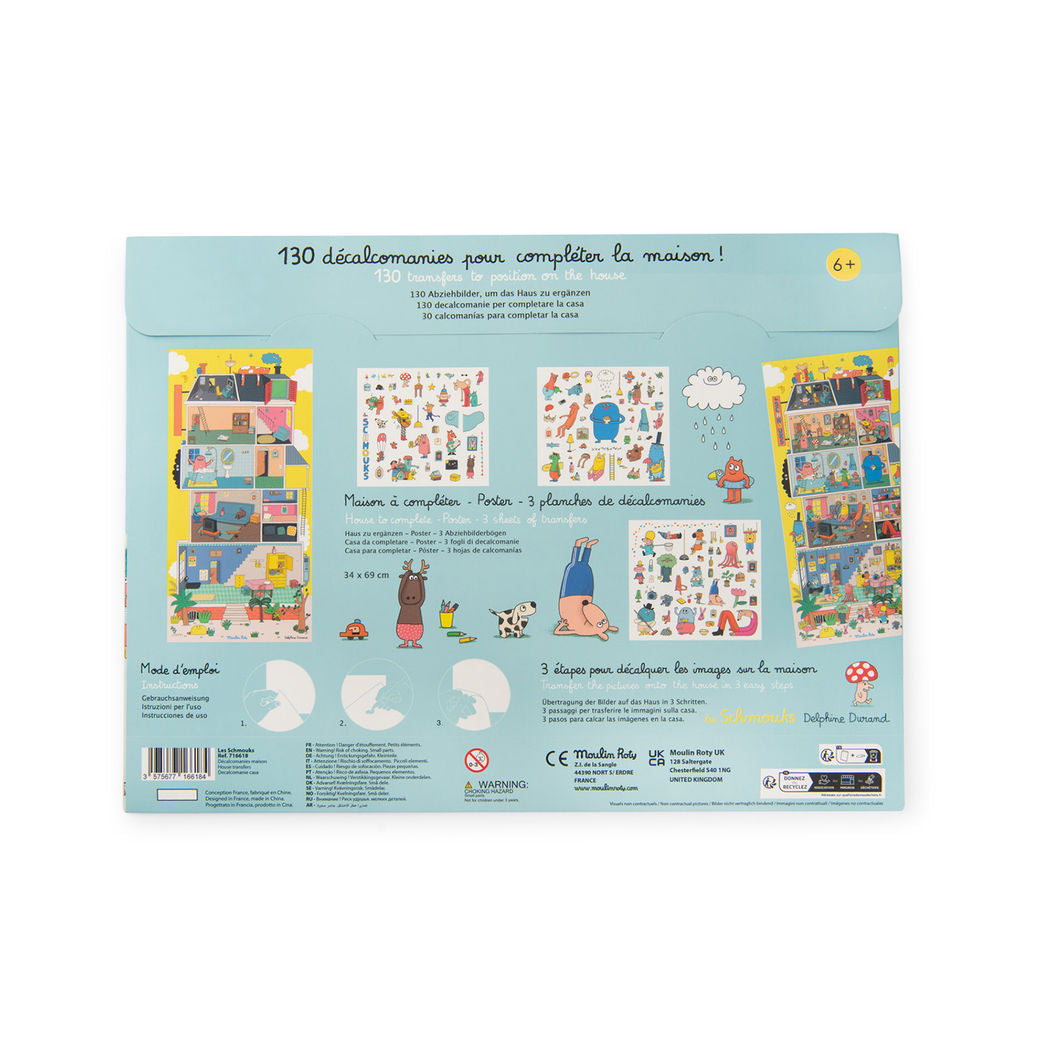 Moulin Roty - Transfer Stickers - Home of the Schmoucks - Les Schmouks