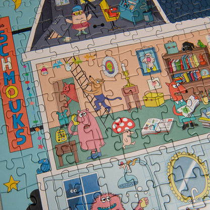 Moulin Roty – 500-piece Puzzle – Home of the Schmouks – Les Schmouks