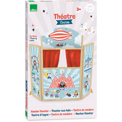 Vilac Puppet Theater, illustrated by Michelle Carlslund