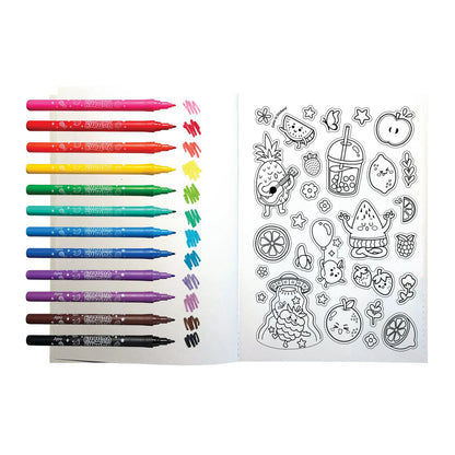 Ooly Scented Markers with Coloring Book, Yummy Yummy