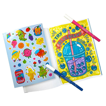 Ooly Scented Markers with Coloring Book, Yummy Yummy