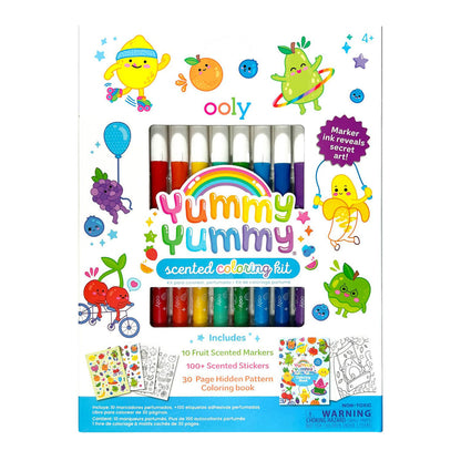Ooly Scented Markers with Coloring Book, Yummy Yummy
