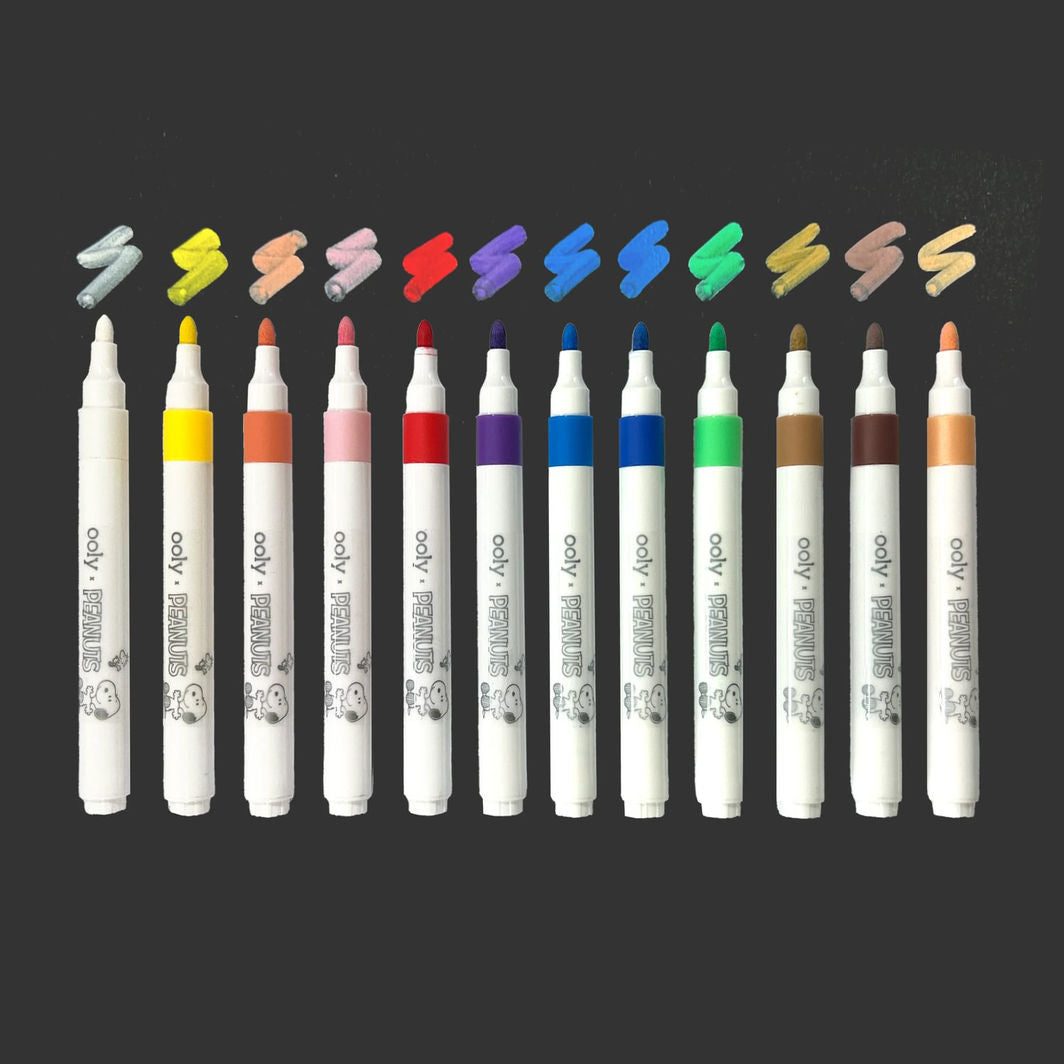 Ooly 3D Cartoon Wooden Decoration Set, Peanuts