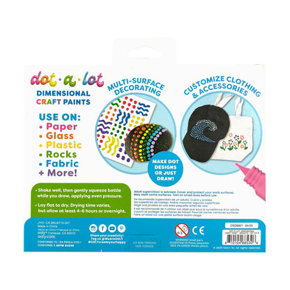 Ooly 3D Effect Dot Painting – Set of 8 - Dot-a-Lot Bright