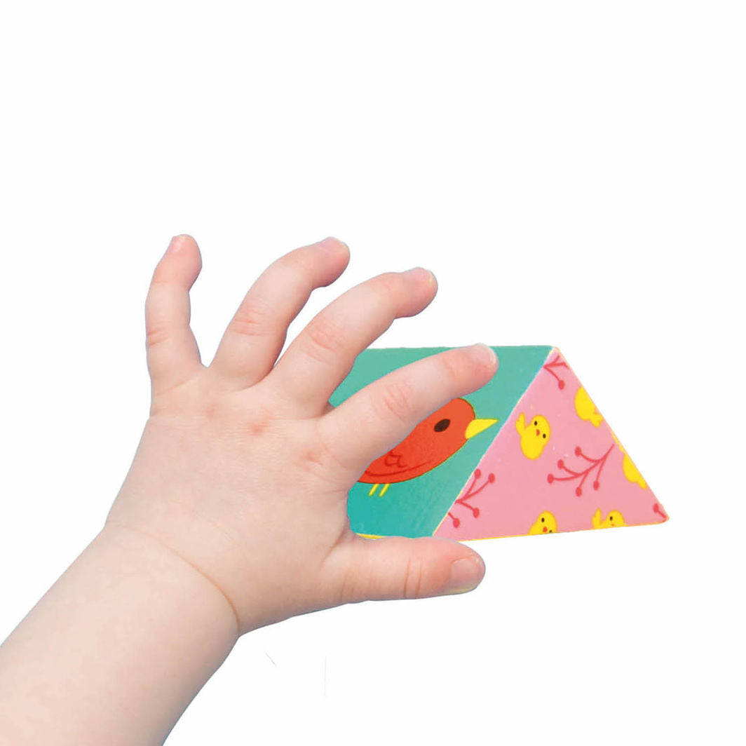 Auzou - 14 Wooden Blocks – 4 with Sound