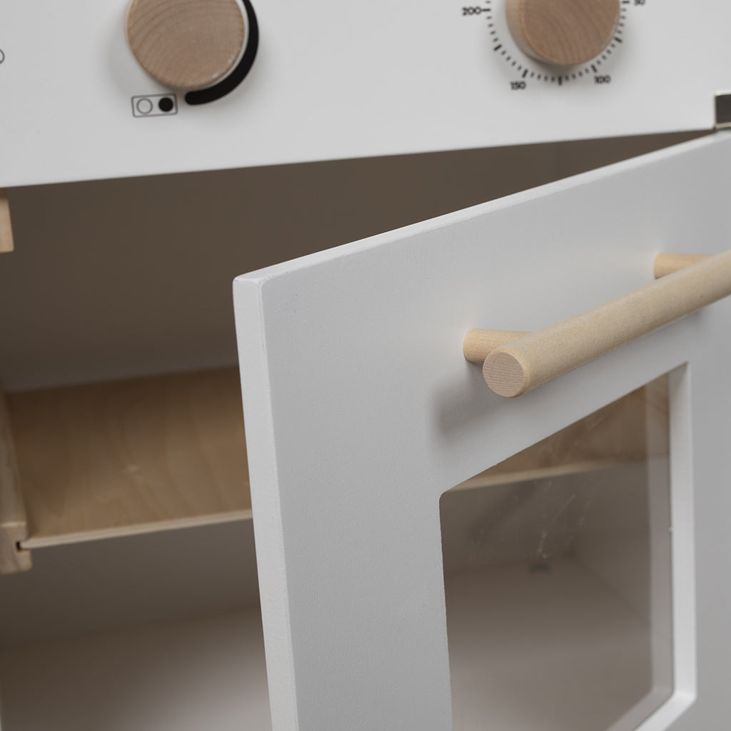 Mamamemo Wooden Play Kitchen with Cooktop