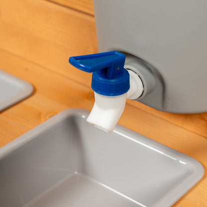 Mamamemo Mud Kitchen, Wooden Outdoor Kitchen for Mud Play