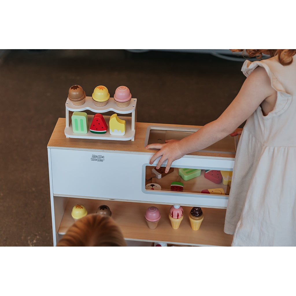 Mamamemo Ice Cream Shop with Freezer (without play food)