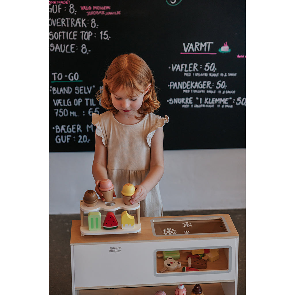 Mamamemo Ice Cream Shop with Freezer (without play food)