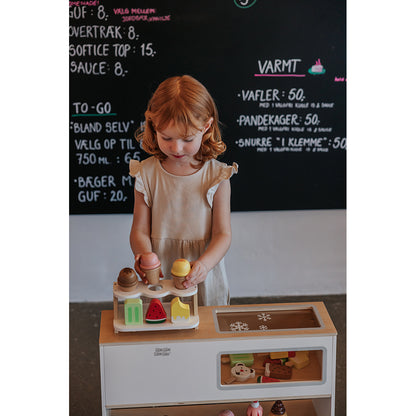 Mamamemo Ice Cream Shop with Freezer (without play food)