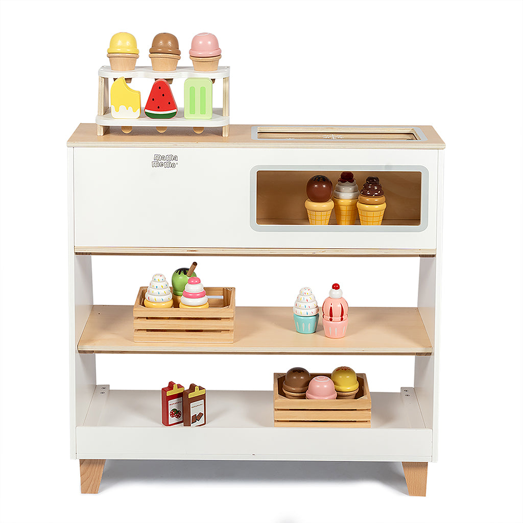 Mamamemo Ice Cream Shop with Freezer (without play food)