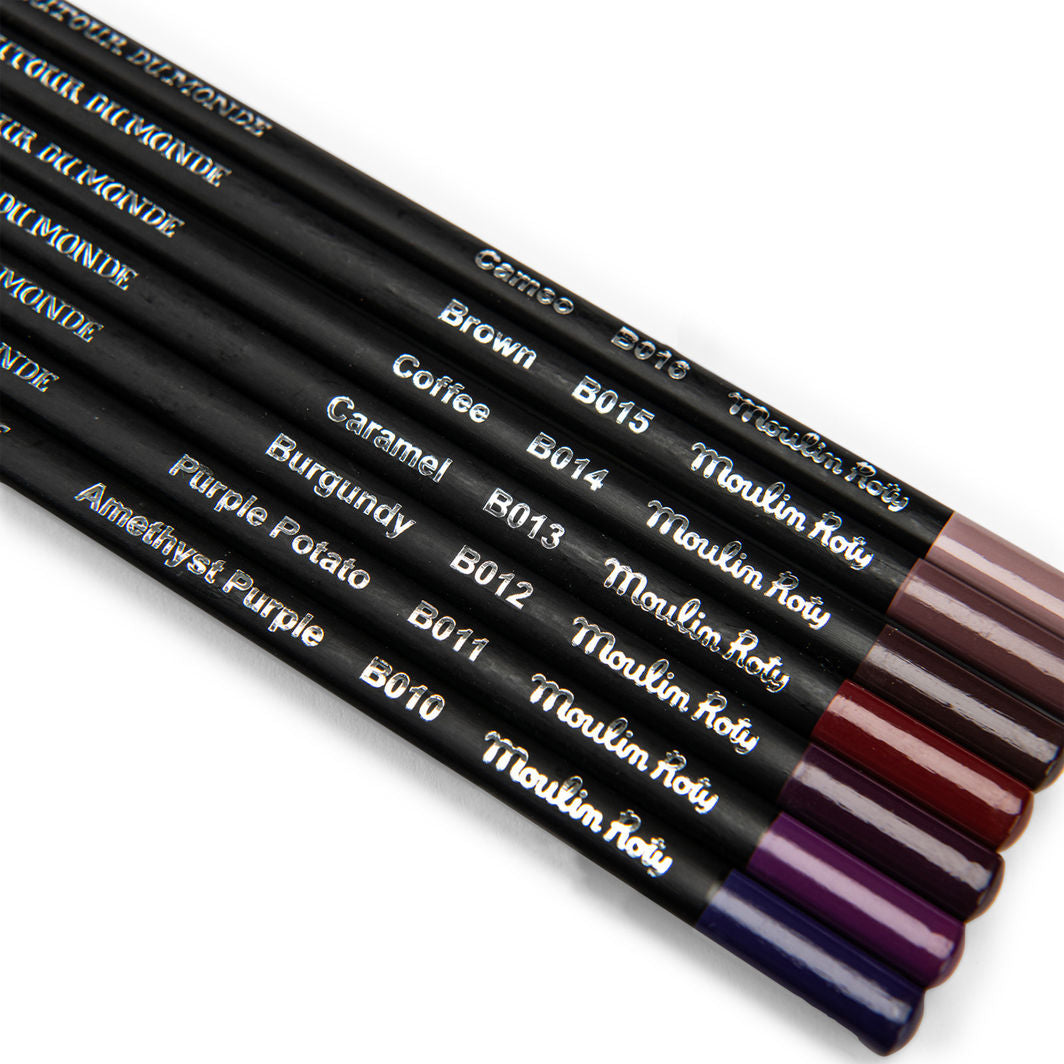 Moulin Roty Colored Pencils 50 pcs in Metal Case - Metallic