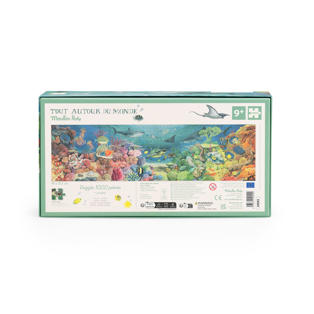 Moulin Roty - Puzzle 1000 pcs - Coral Reef - Tout autour du monde