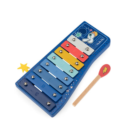 Moulin Roty Musical Instrument, Xylophone - Puce &amp; Pilou