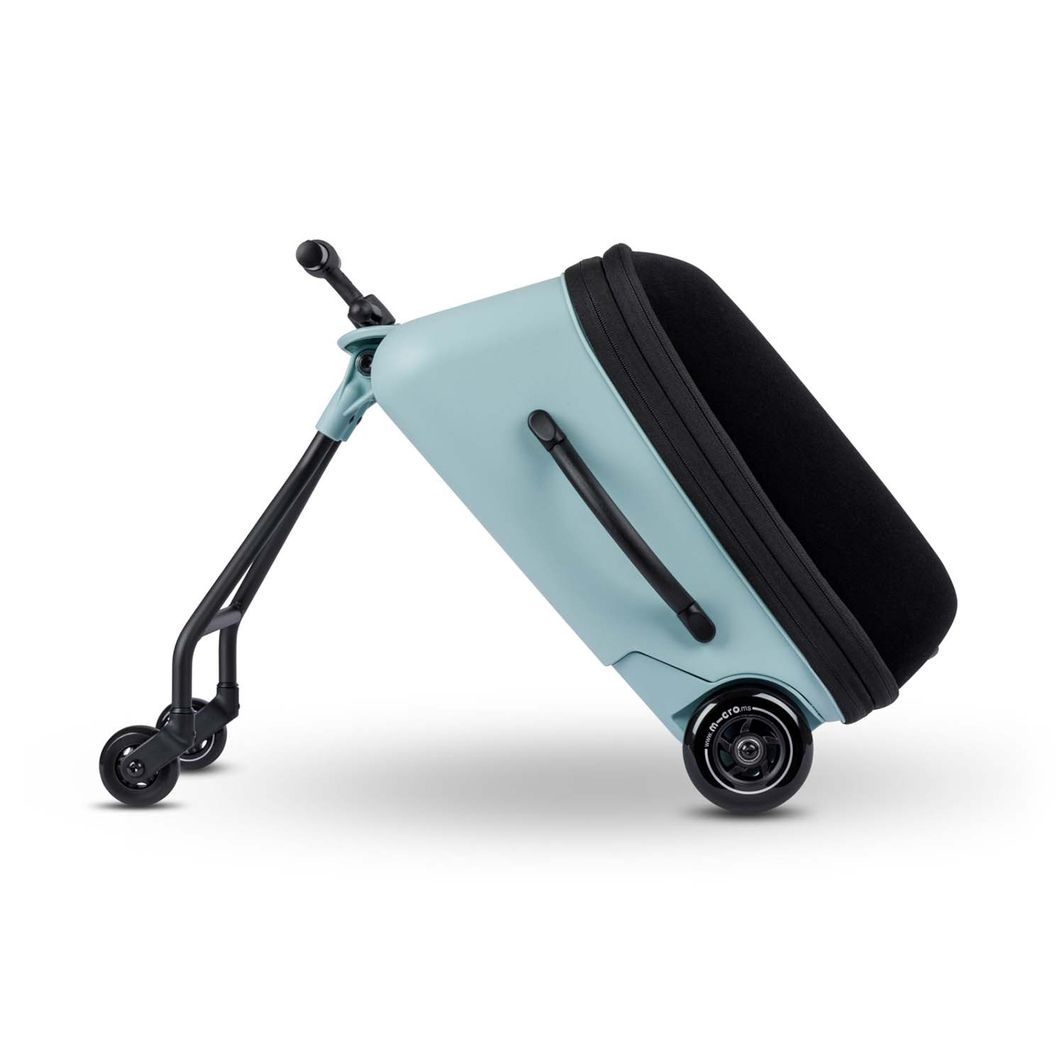 Micro Trolley Eazy Ride-On, Suitcase for Children to Sit On – Frosty Blue