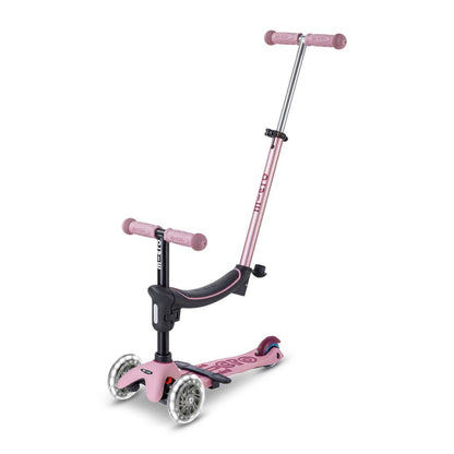 Micro Scooter, Mini Deluxe LED, Rock &amp; Go - Dusty Rose