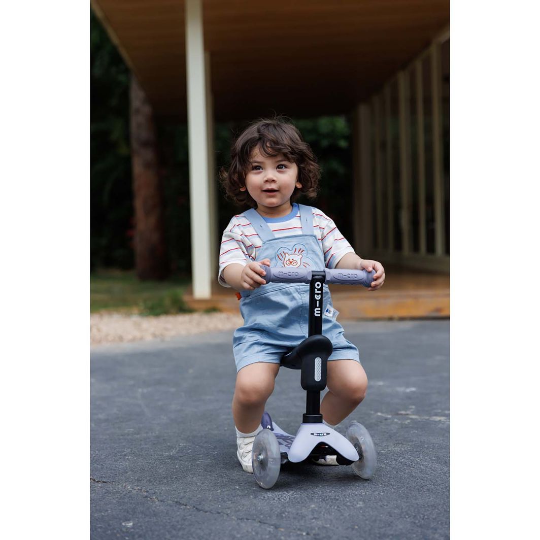 Micro Scooter, Mini Deluxe LED, Rock &amp; Go - Dusty Rose