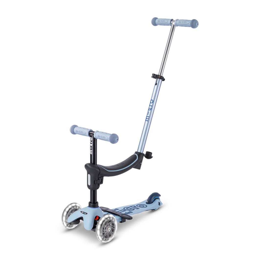 Micro Scooter, Mini Deluxe LED, Rock &amp; Go - Ocean Slate