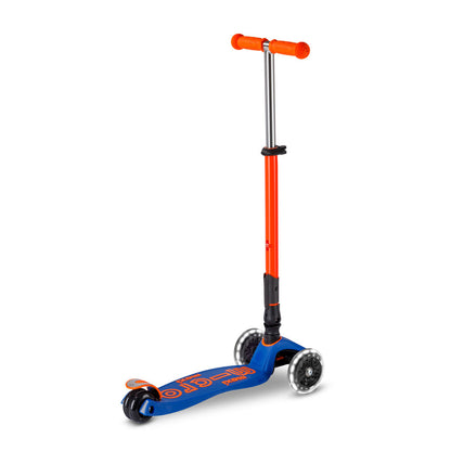 Micro Scooter, Maxi Deluxe Foldable LED - Neon Blaze Orange
