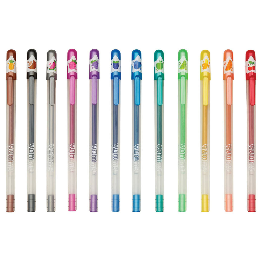 Ooly Scented Gel Pens, Set of 12, Yummy Yummy Glitter