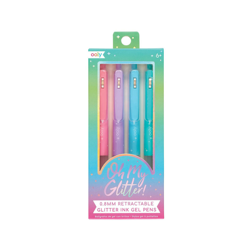 Ooly Gel Pen Set of 4, Oh My Glitter
