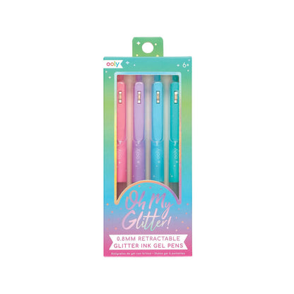 Ooly Gel Pen Set of 4, Oh My Glitter