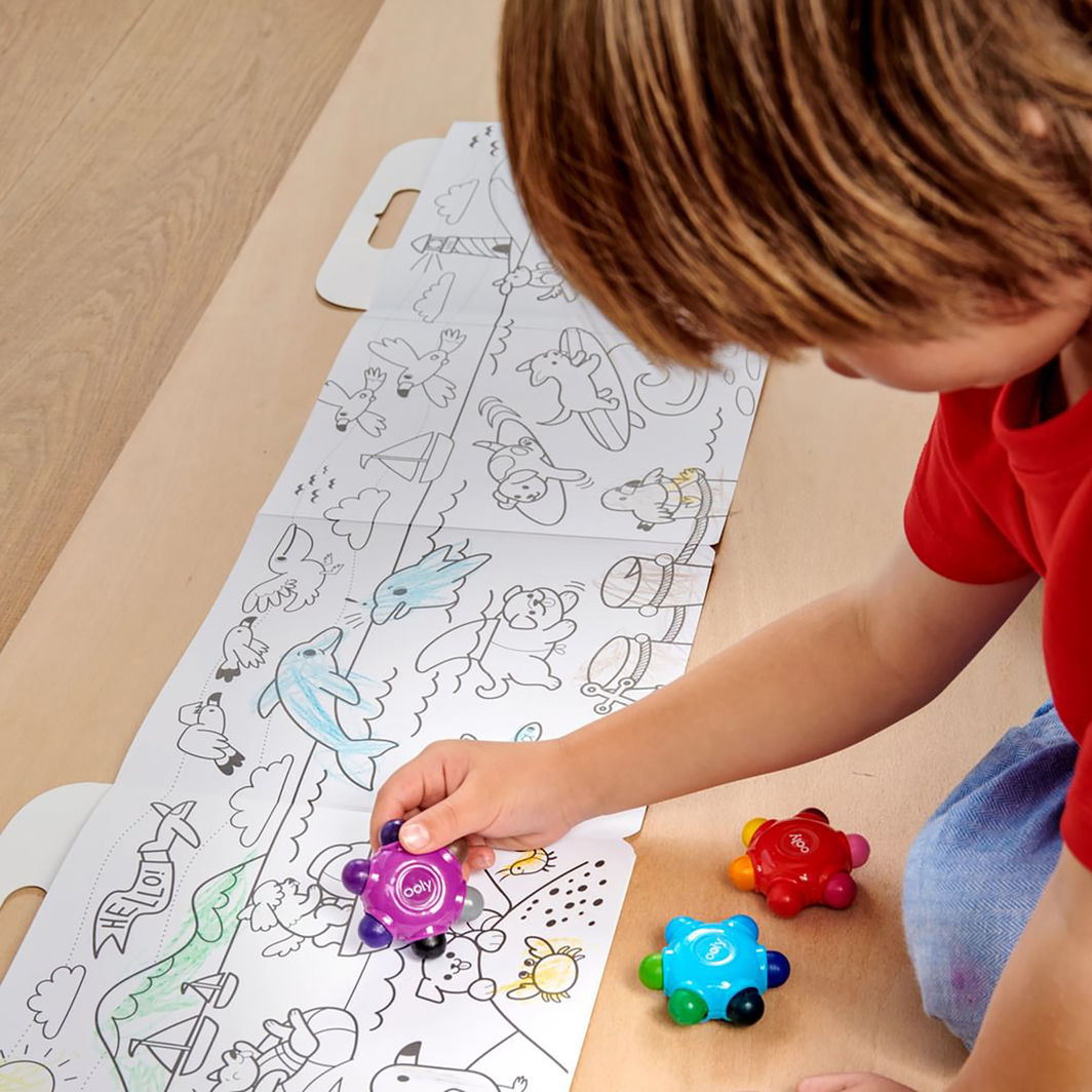 Ooly Crayons 3x6 Colors - Easy Grip Colour Burst