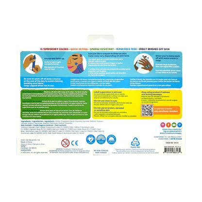 Ooly Face Paint for Kids 12-Pack - Face and Body Doodlers