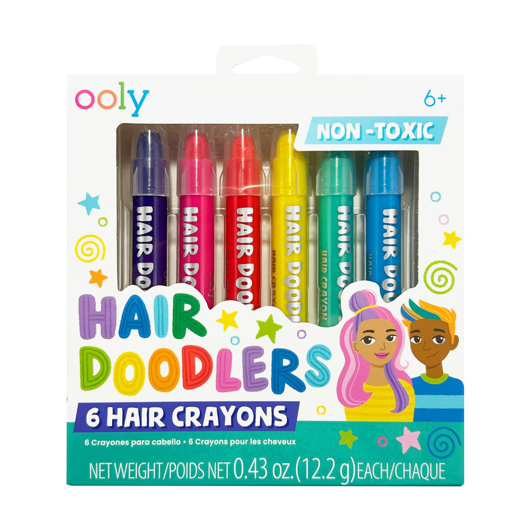 Ooly Hair Color Set, 6 Pieces, Hair Doodlers
