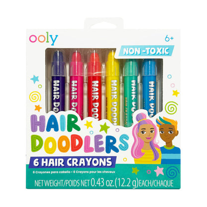 Ooly Hair Color Set, 6 Pieces, Hair Doodlers