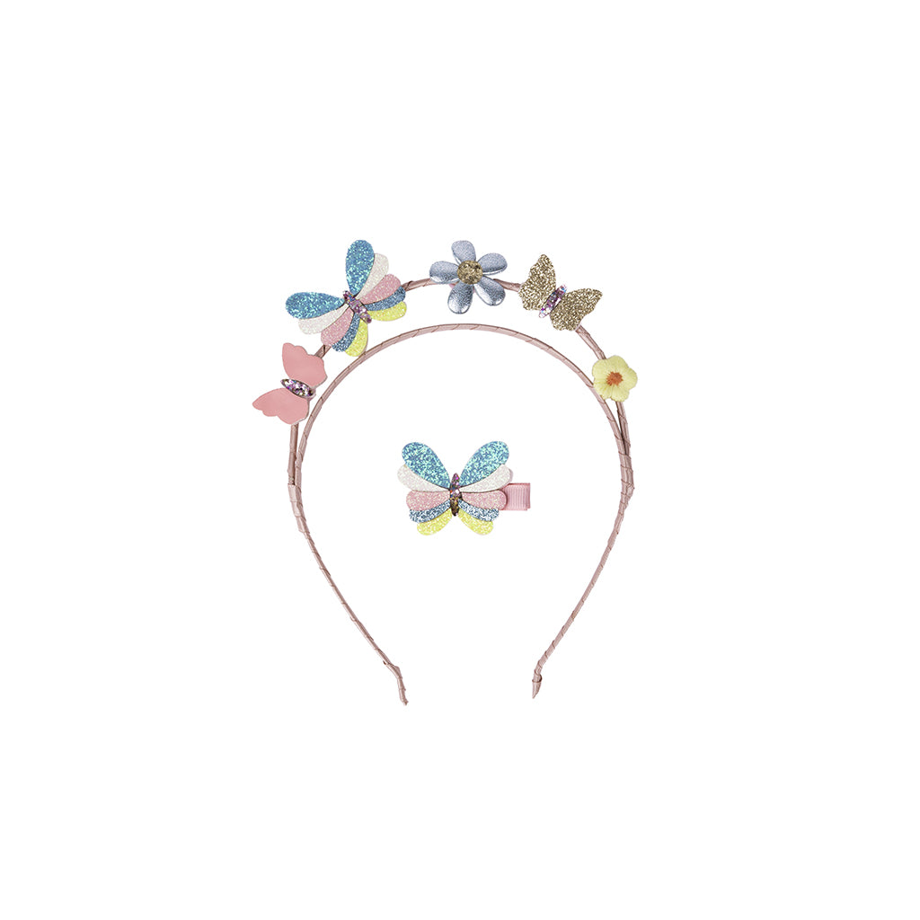 Great Pretenders Headband and Hair Clip, Butterflies for Days