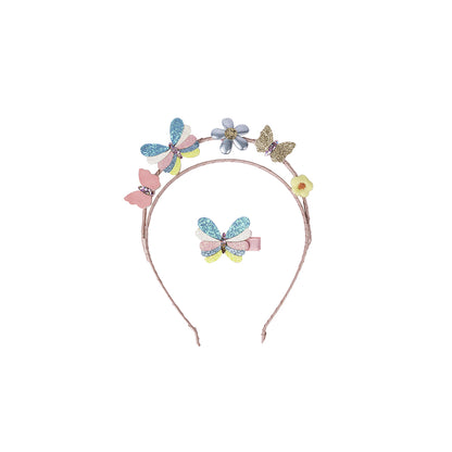 Great Pretenders Headband and Hair Clip, Butterflies for Days