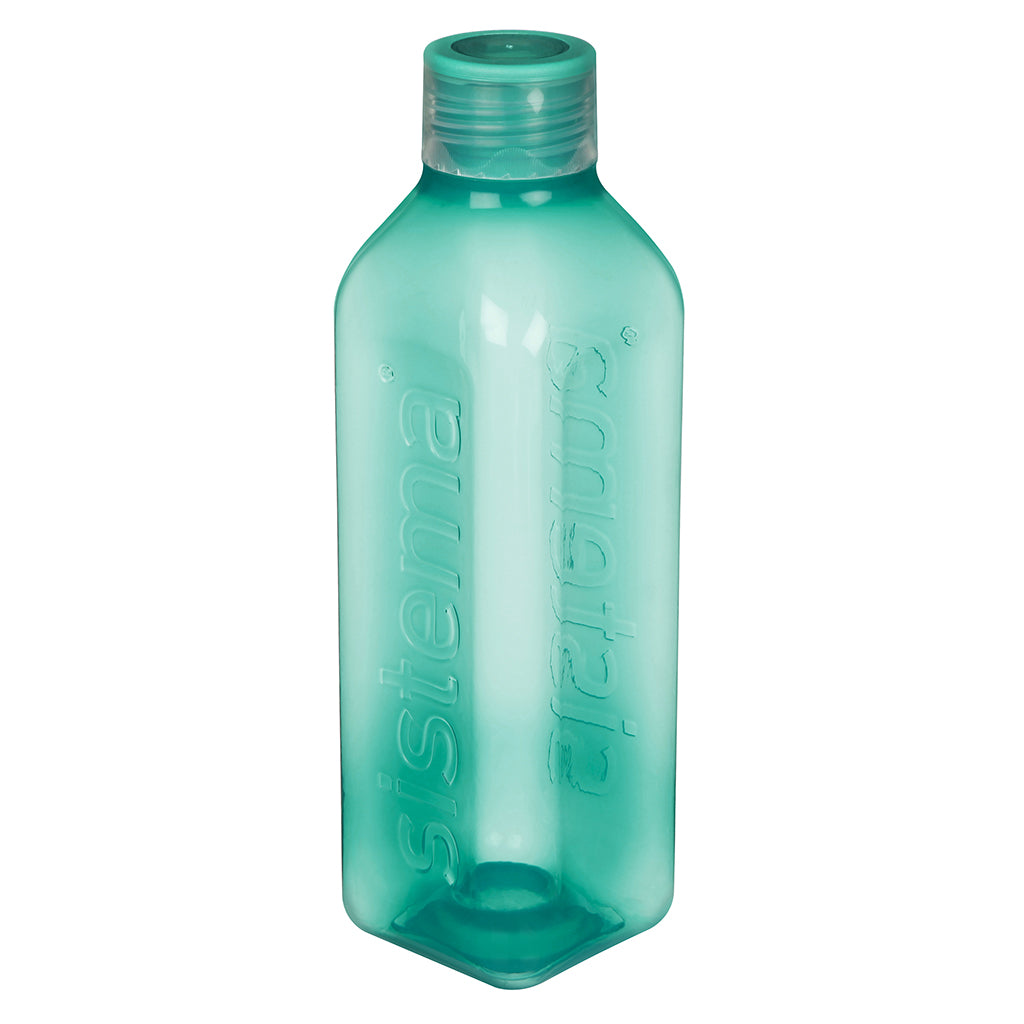 Sistema Drinking Bottle, Square Bottle, 1 L – Minty Teal