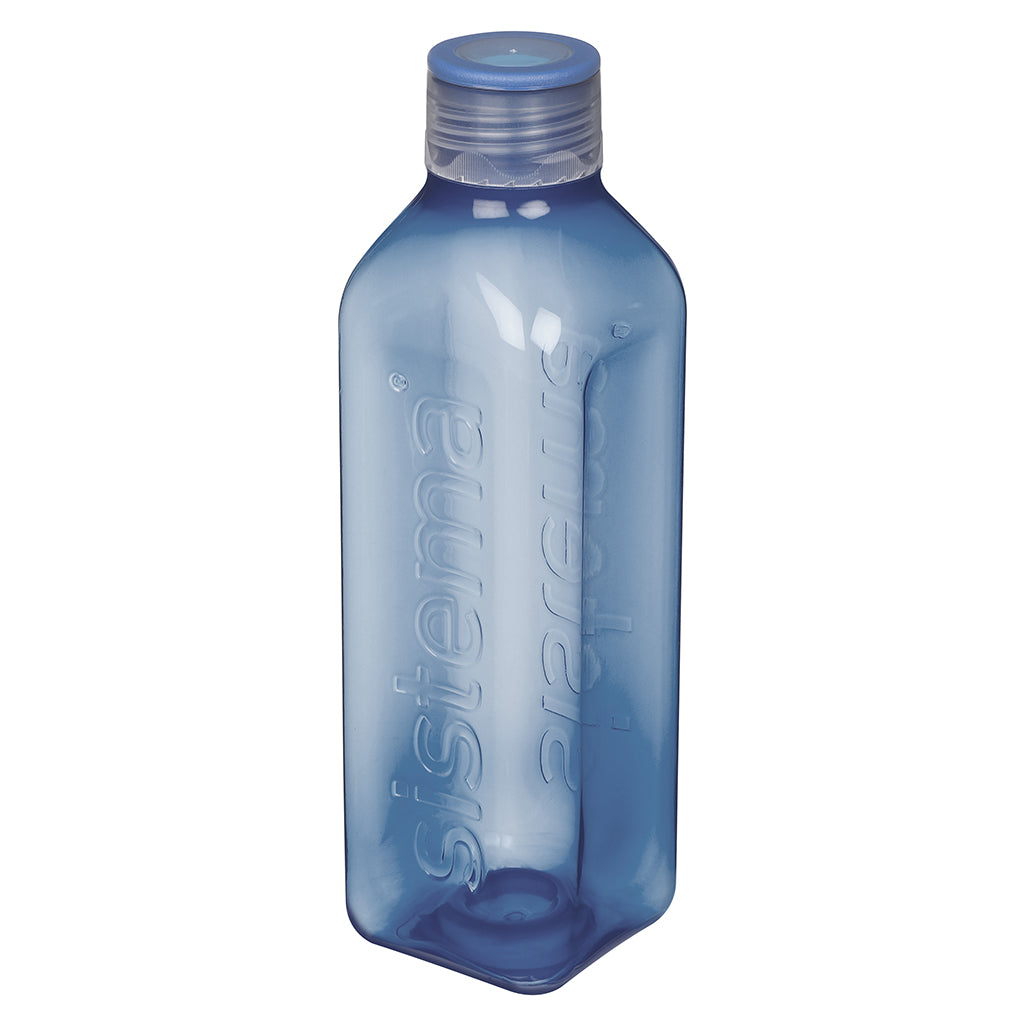 Sistema Water Bottle, Square, 1 L - Mountain Blue