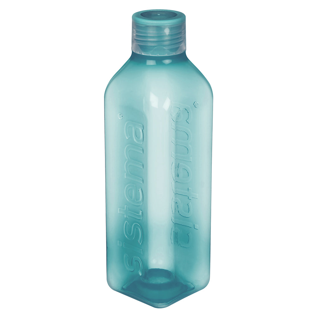Sistema Water Bottle, Square Bottle, 1 L - Teal Stone