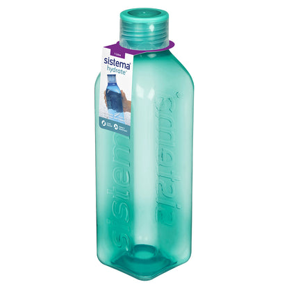 Sistema Drinking Bottle, Square Bottle, 1 L – Minty Teal