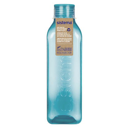 Sistema Water Bottle, Square Bottle, 1 L - Teal Stone
