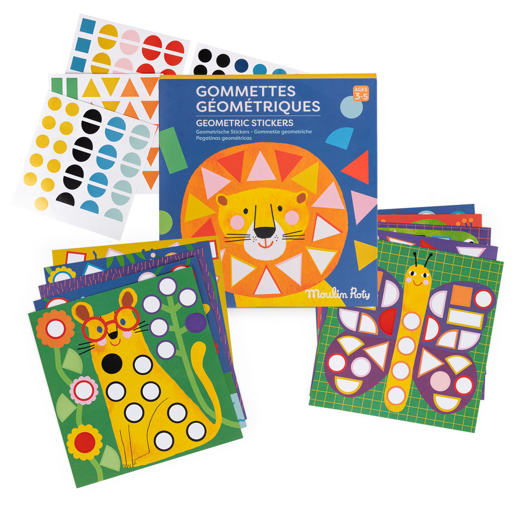 Moulin Roty - Stickers 300 pcs - Geometry - Les Toupitis