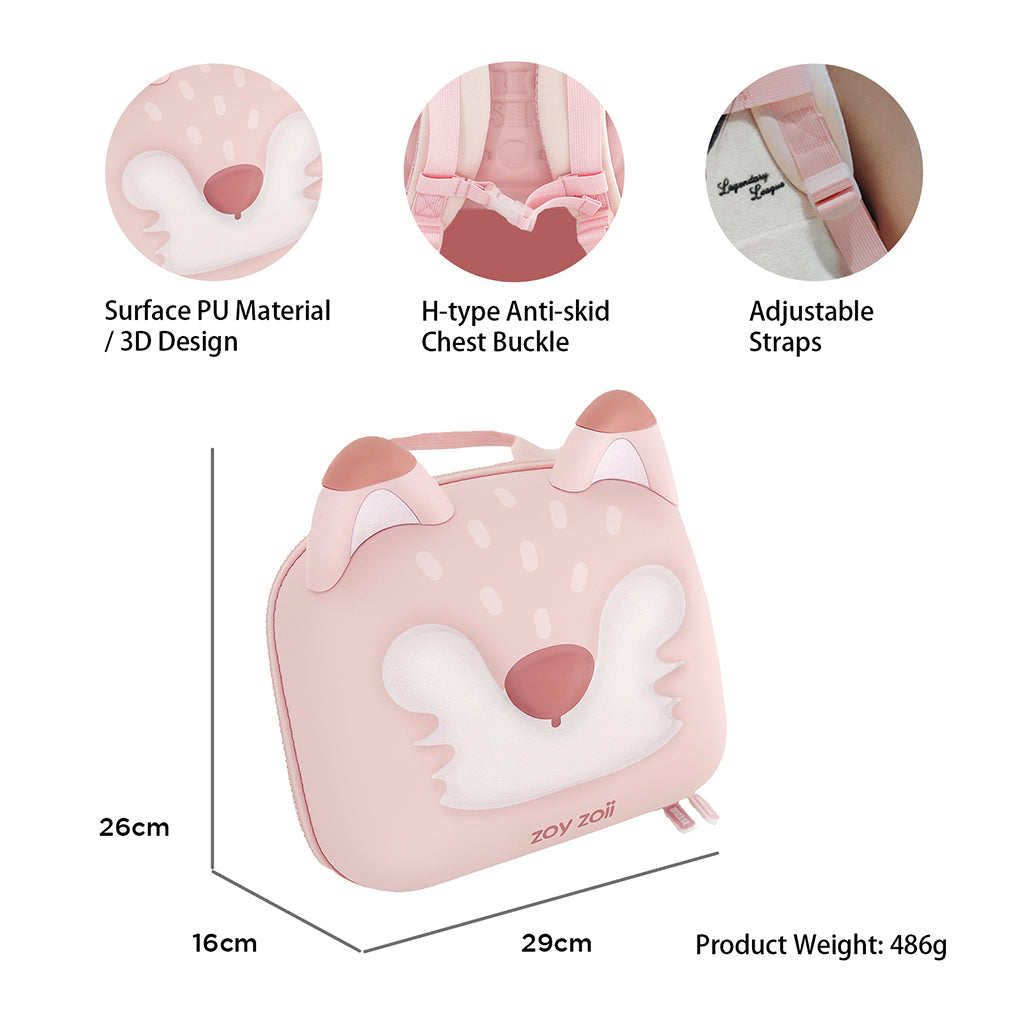 Zoy Zoii Backpack, Pink Fox