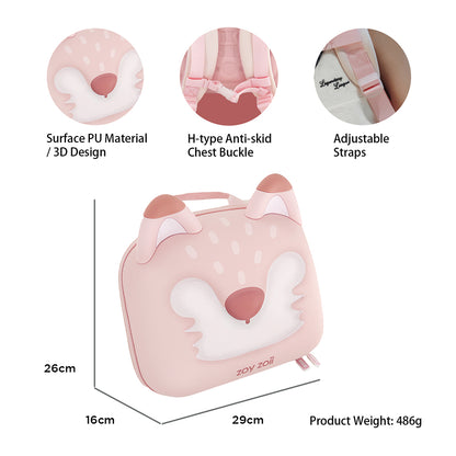 Zoy Zoii Backpack, Pink Fox