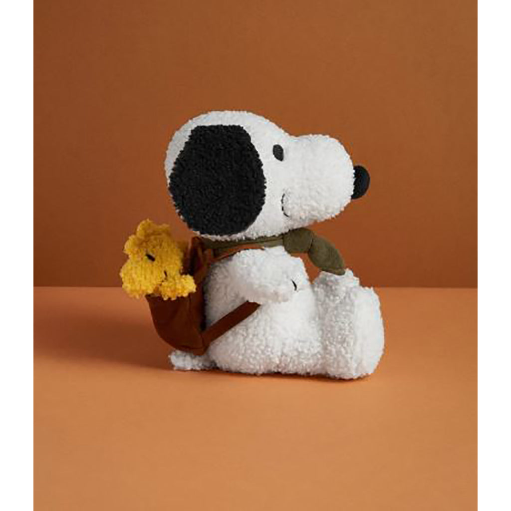 Snoopy Plush with Woodstock in Backpack, 20 cm