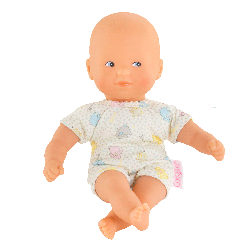 Corolle Baby Doll Mon Premier 20 cm, Mini Calin Rabbits Blue Eye