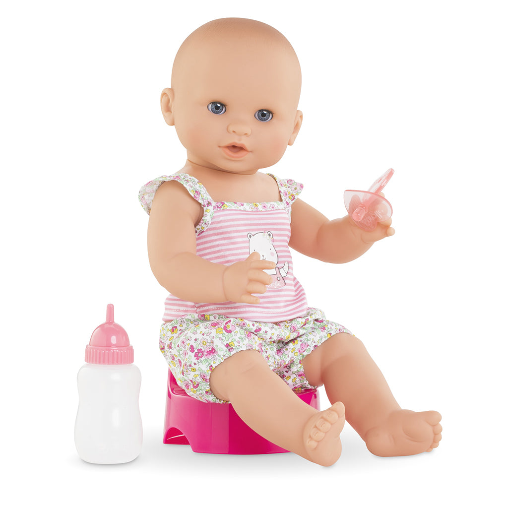Corolle Baby Doll Mon Grand 36 cm, Emma - Bath Doll That Drinks and Wets